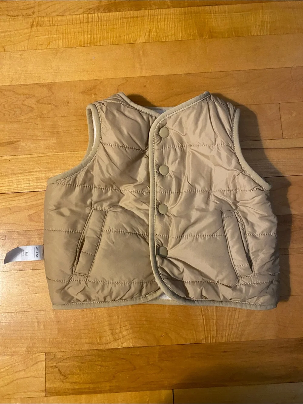 Little co by Lauren Conrad Kids Reversible Sherpa and Quilted Vest 18 mo